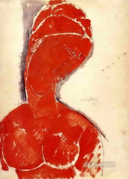 アメデオ・モディリアーニ Painting - ヌード胸像 1915年 アメデオ・モディリアーニ